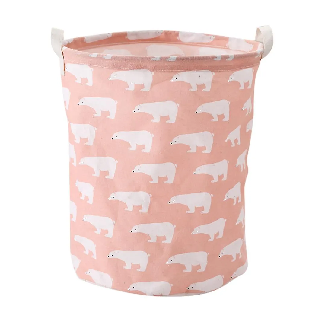 1PC Household Storage Containers Printed Household Foldable Toy Clothing Storage Bag Laundry Basket