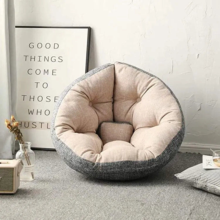 3 Way Kids Bean Bag Mat | Linen Grey