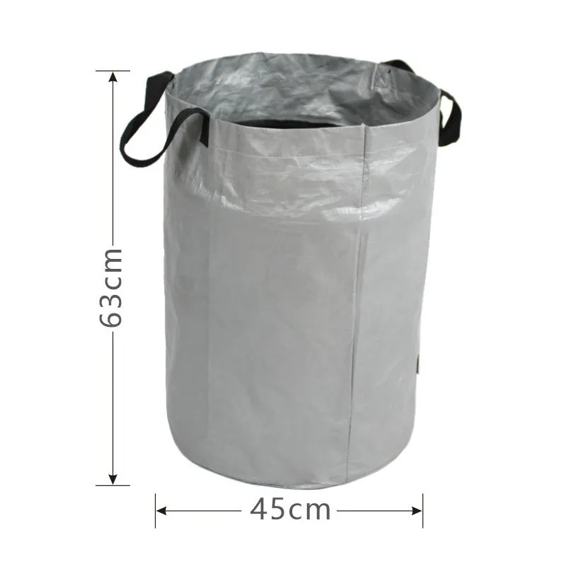 3PCS 100L Reusable Foldable Garden Waste Bag Leaf Weed Storage Bucket