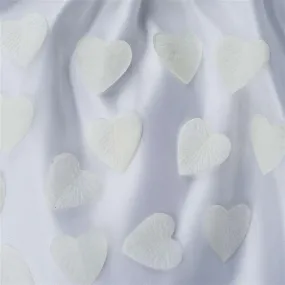 500 PCS Ivory Silk Heart Rose Petals Wedding Flower Decoration Vase Home Bridal Décor