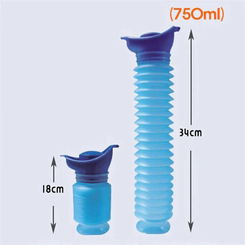 750ML Portable Urine Bag Potty Urinal Hygienic Leak Proof Toilet Car