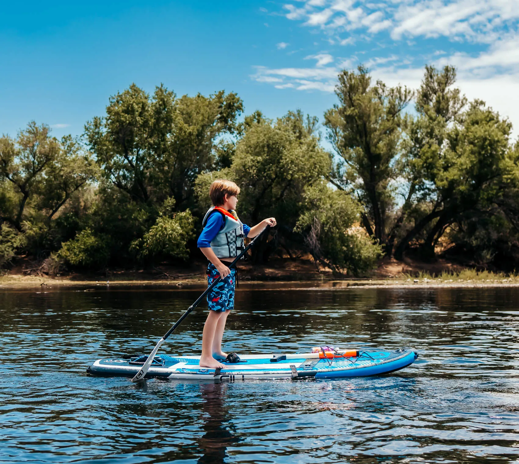 8' / 9' Cuda Inflatable Stand Up Paddle Board for Kids