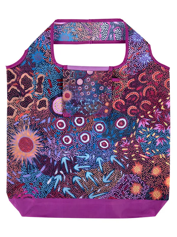 Aboriginal Women's Dreaming Recycled Plastic Bottle Bag 45cm