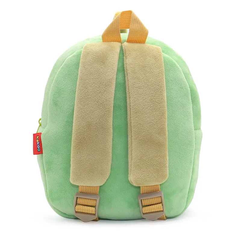 Anykidz 3D Green Durian School Backpack Cute Fruit With Cartoon Designs Children Toddler Plush Bag For Baby Girls and Boys