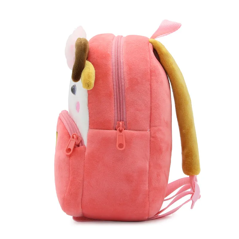 Anykidz 3D Pink Sheep School Backpack Cute Animal With Cartoon Designs Children Toddler Plush Bag For Baby Girls and Boys