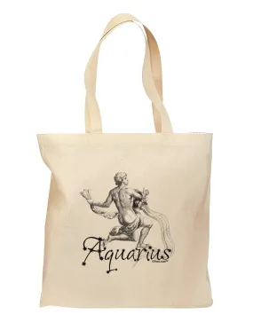 Aquarius Illustration Grocery Tote Bag