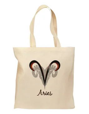 Aries Symbol Grocery Tote Bag