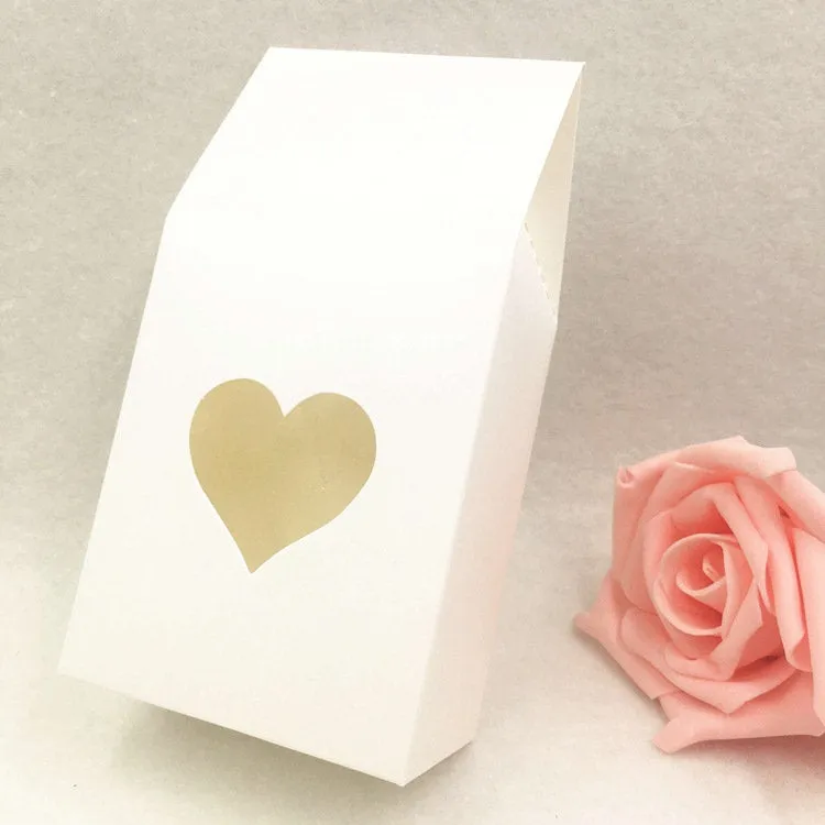 Bakery Bag - Bakery Box - Kraft Paper Bag - Snack Bag - Cookie Bread Baking Bag - Food Bag - Heart Shaped Window Bag - Bakery Packaging Bag