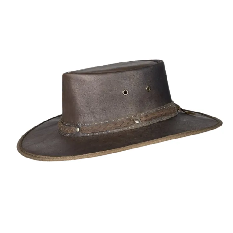 Barmah 1018HC Hickory Squashy Crackle Kangaroo Hat