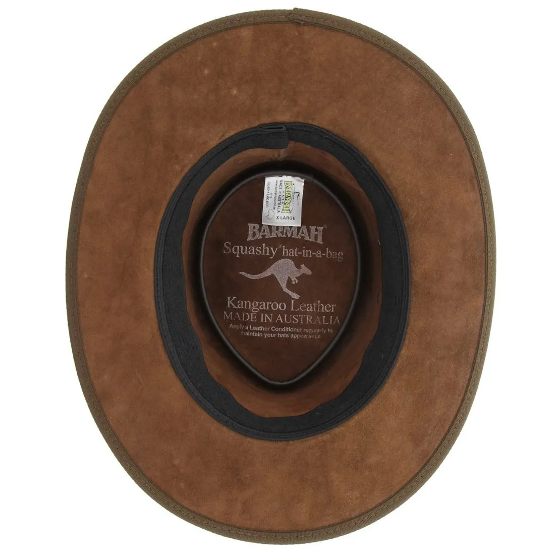 Barmah 1018HC Hickory Squashy Crackle Kangaroo Hat