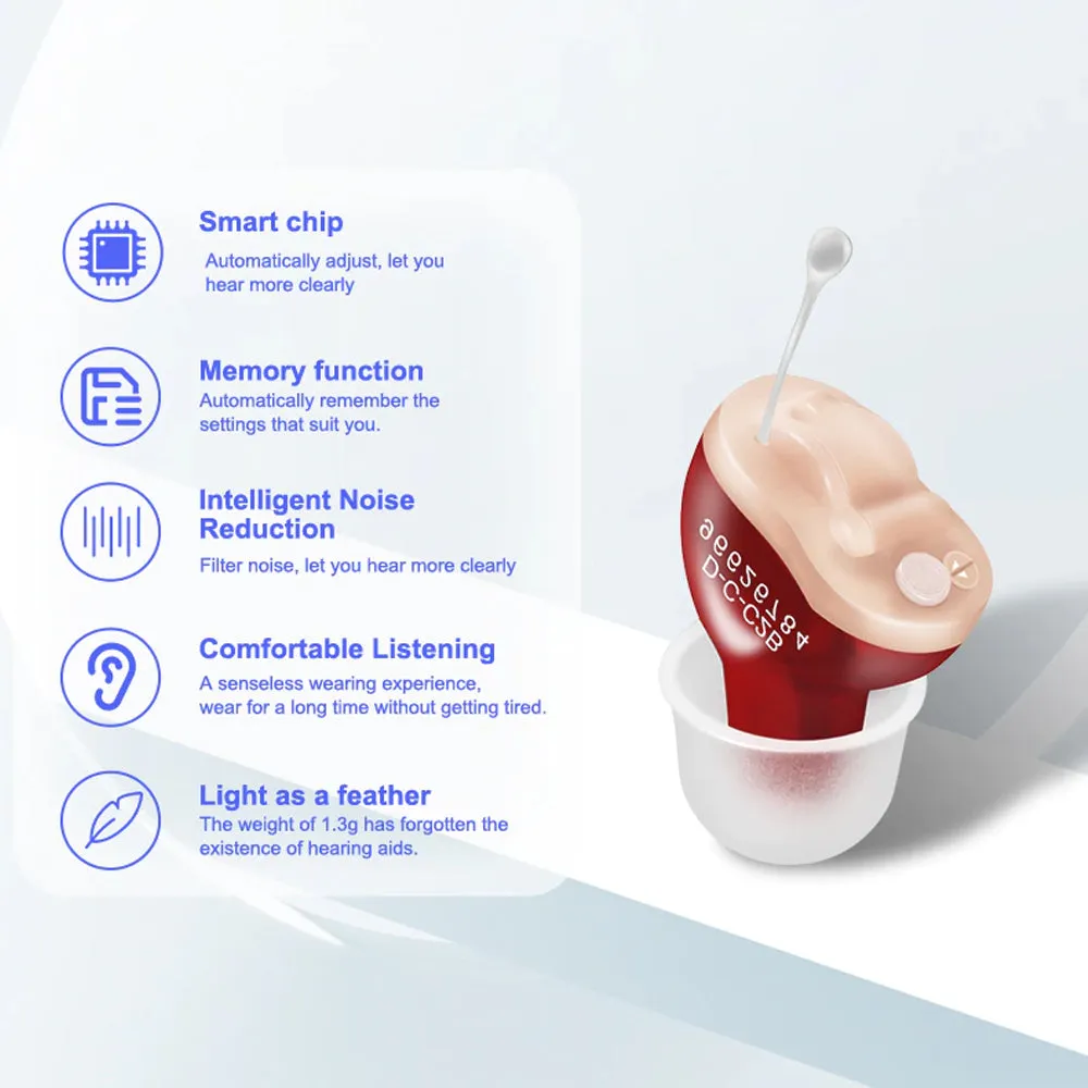 Battery Operated Mini Ear Amplifying Sound Invisible Hearing Aid