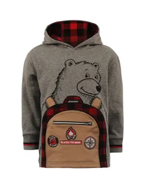 BEAR BACKPACK HOODY