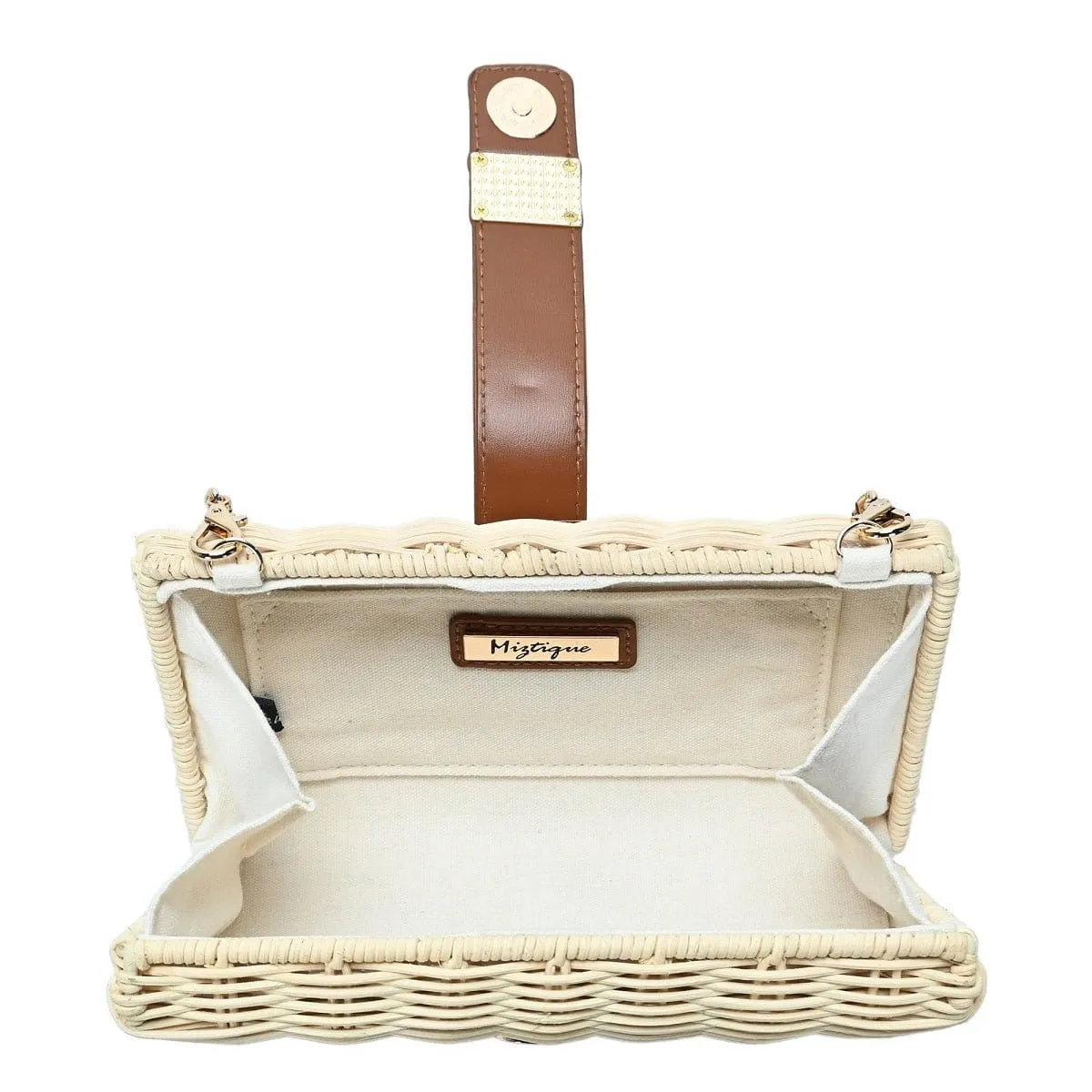 BGT4554 Rattan Crossbody Bag