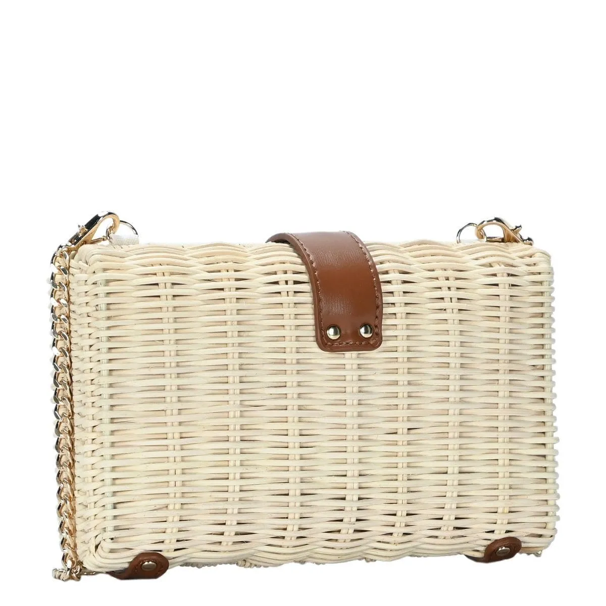 BGT4554 Rattan Crossbody Bag