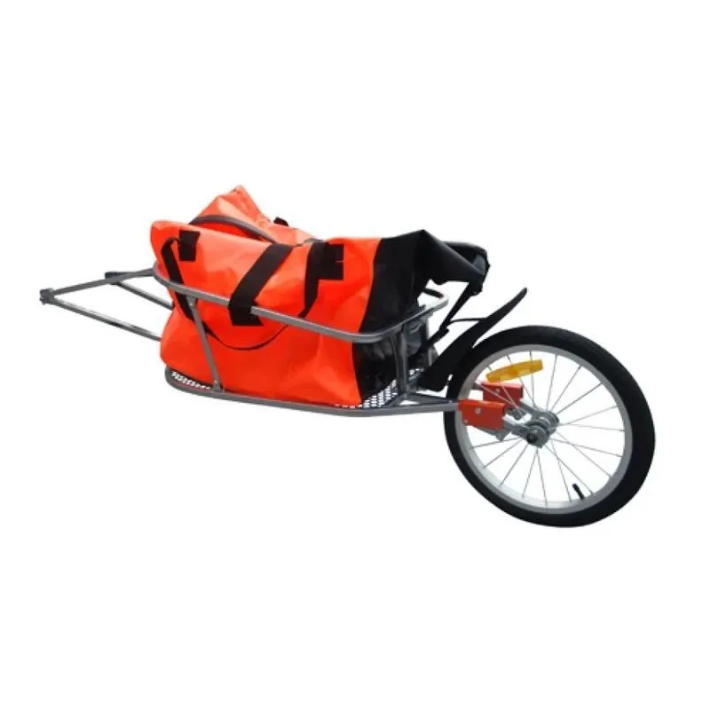 Bicycle Trailer Single Wheel Luggage Foldable 16 Inch