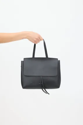 Black Leather Lady Bag