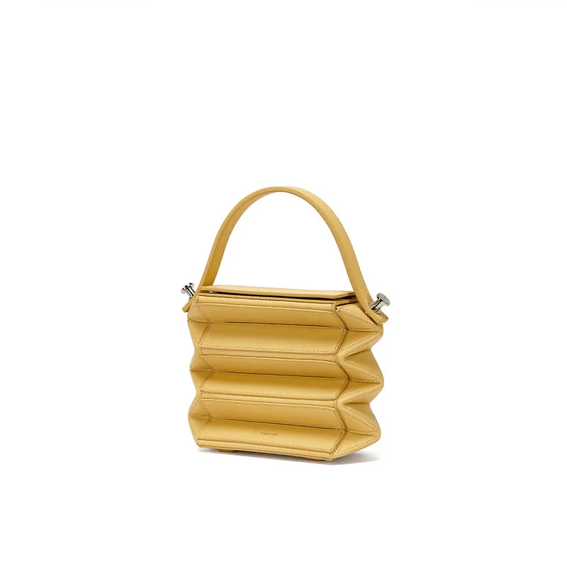 Block Case Foldable Crossbody Bag - Yellow (final sale)