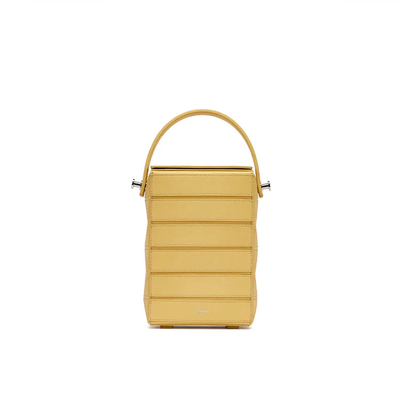 Block Case Foldable Crossbody Bag - Yellow (final sale)