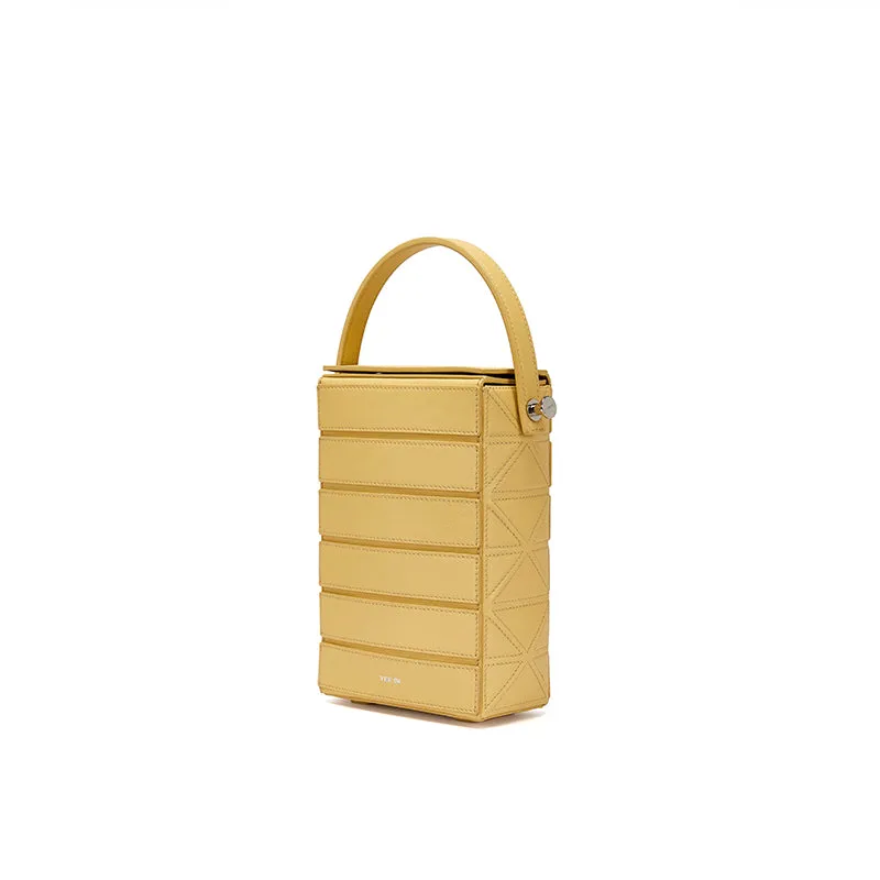 Block Case Foldable Crossbody Bag - Yellow (final sale)