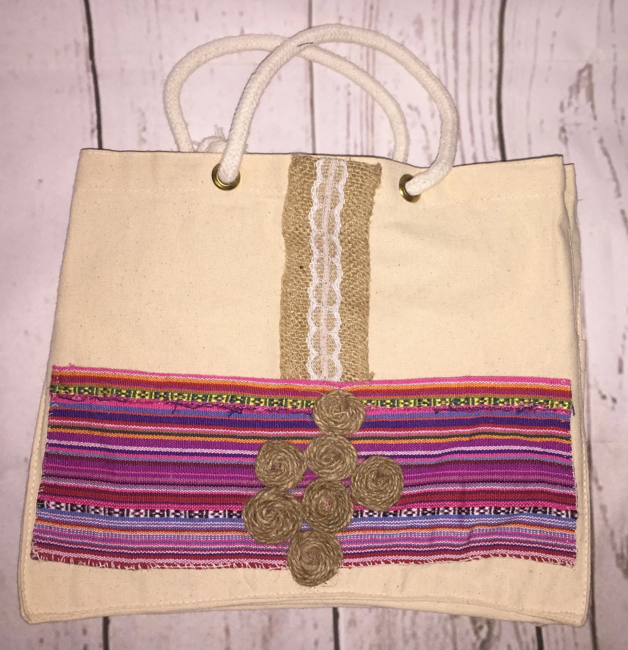 Boho Small Bag Handbag Shopping Bag Bohemian  Bag