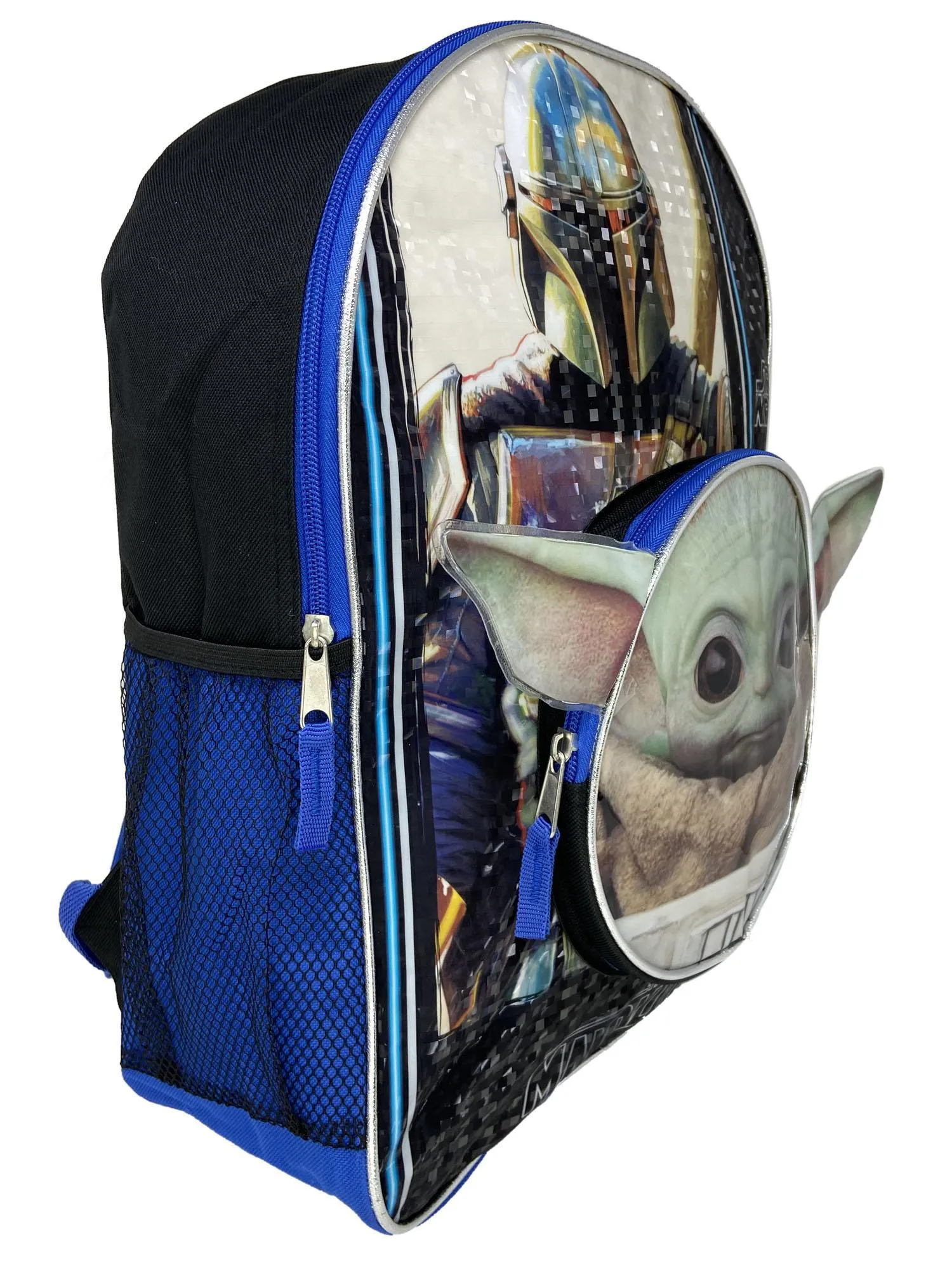 Boys Disney Star Wars 16" Backpack Mandalorian Baby Yoda Shaped Pocket