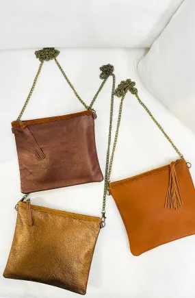 Buca Crossbody Bronze & Bronze Pearl