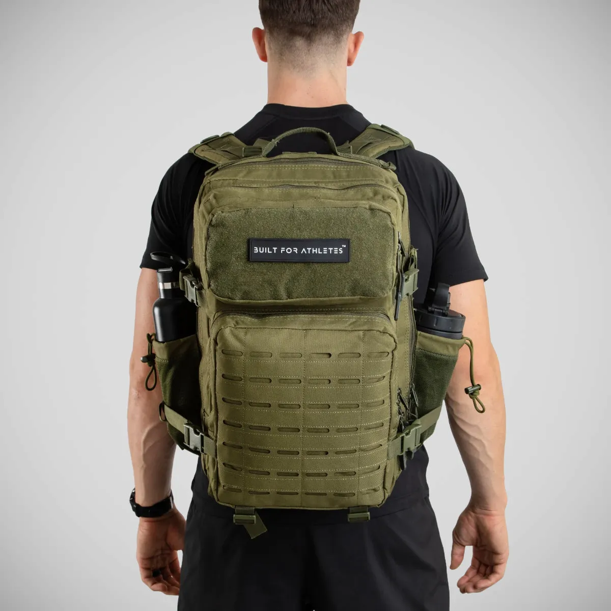 Built For Athletes Large Gym Backpack Army Green