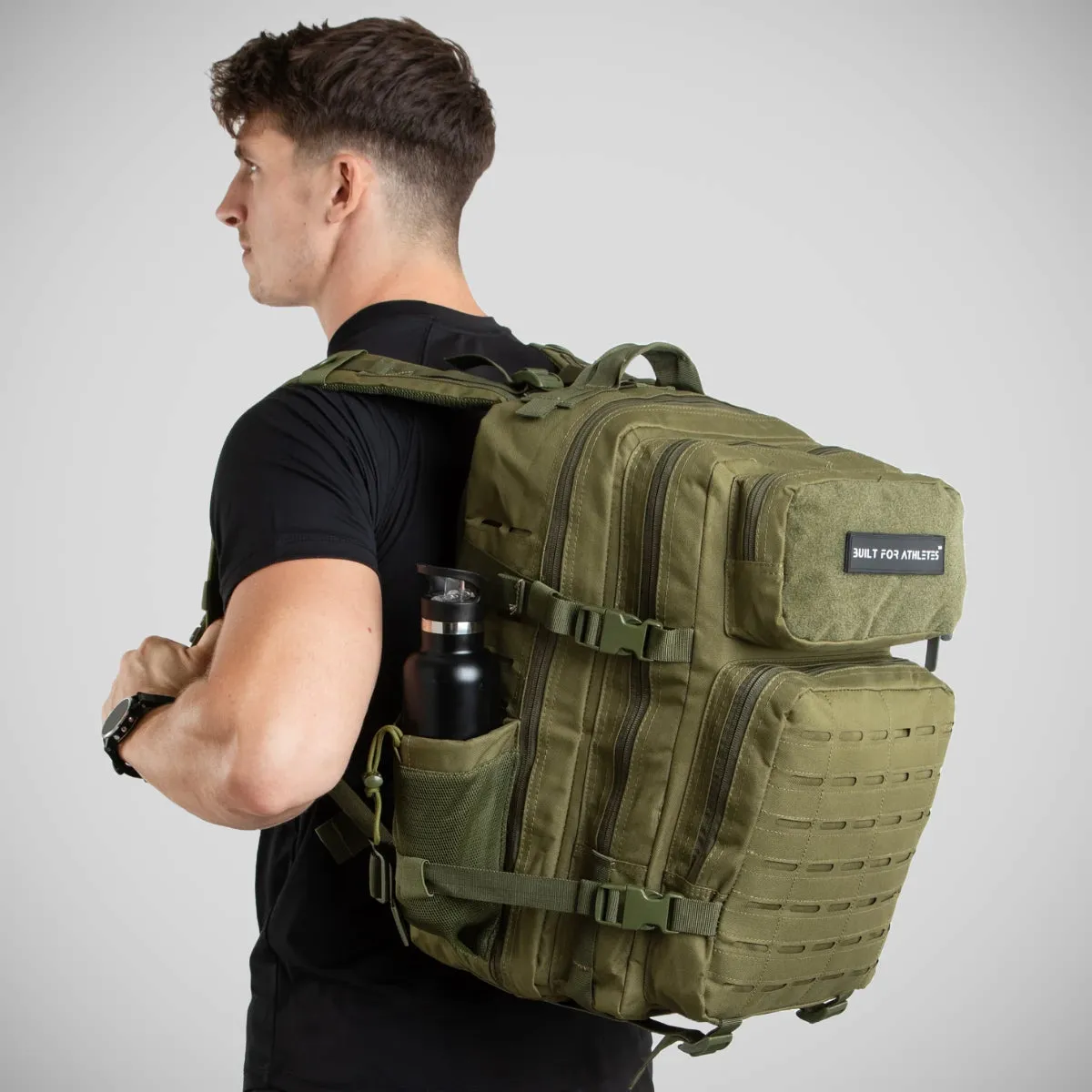 Built For Athletes Large Gym Backpack Army Green