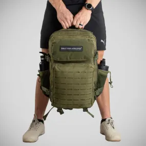 Built For Athletes Large Gym Backpack Army Green