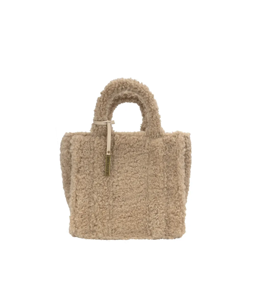 BULAGGI WOMEN TEDDY SHOPPING BAG IN BONE