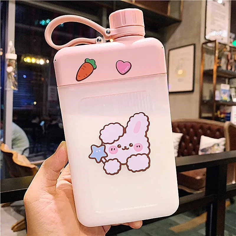 Bunny & Bear Flat Water Bottles