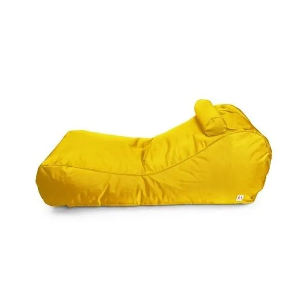 Canggu Contour Lounger Outdoor Bean Bag - Yellow