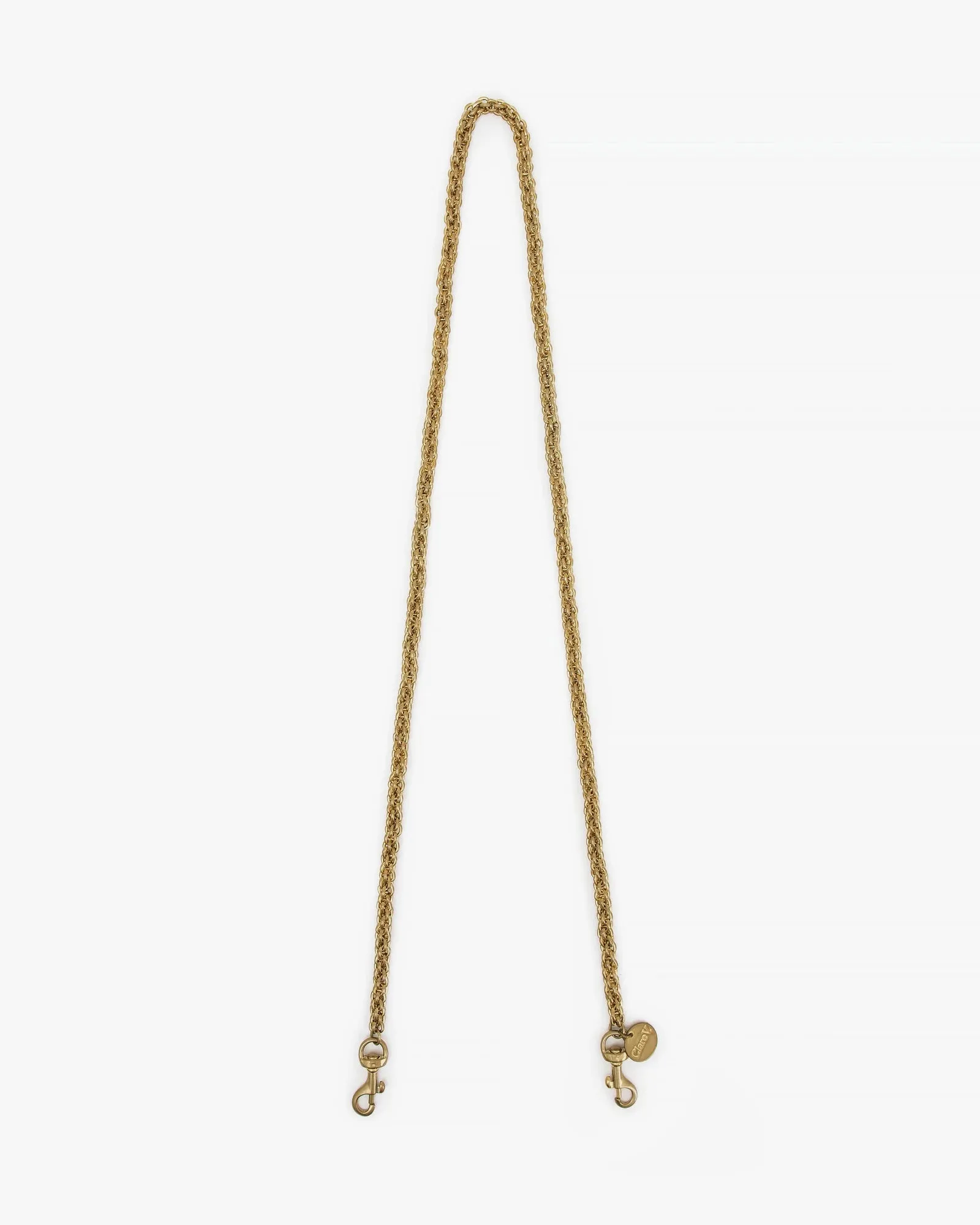 Clare V. - Chain Crossbody Strap in Circle Chain Brass