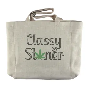 Classy Stoner | 420 Themed Reusable  Grocery Tote