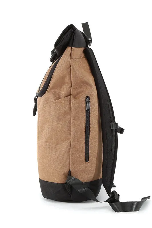 Courier Style Mocha Urban Backpack