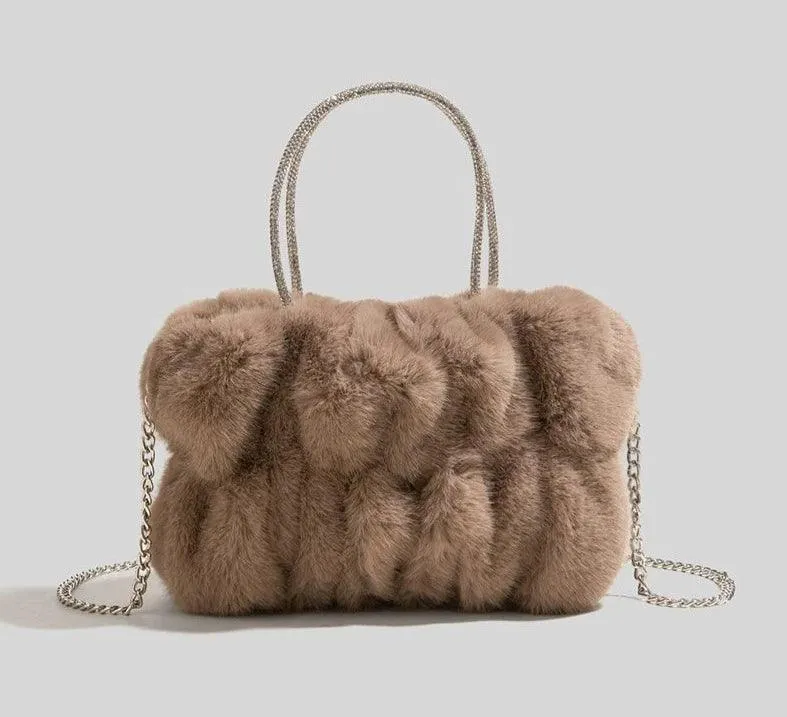 Crossbody Plush  Faux Fur Bag