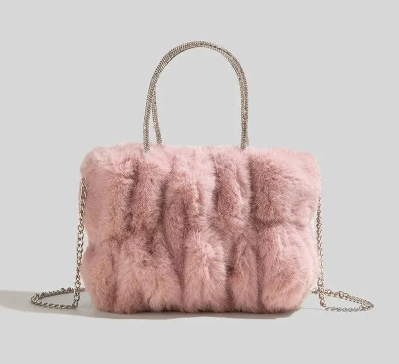 Crossbody Plush  Faux Fur Bag