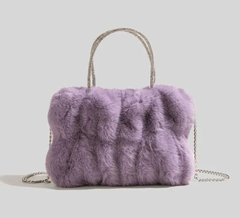 Crossbody Plush  Faux Fur Bag