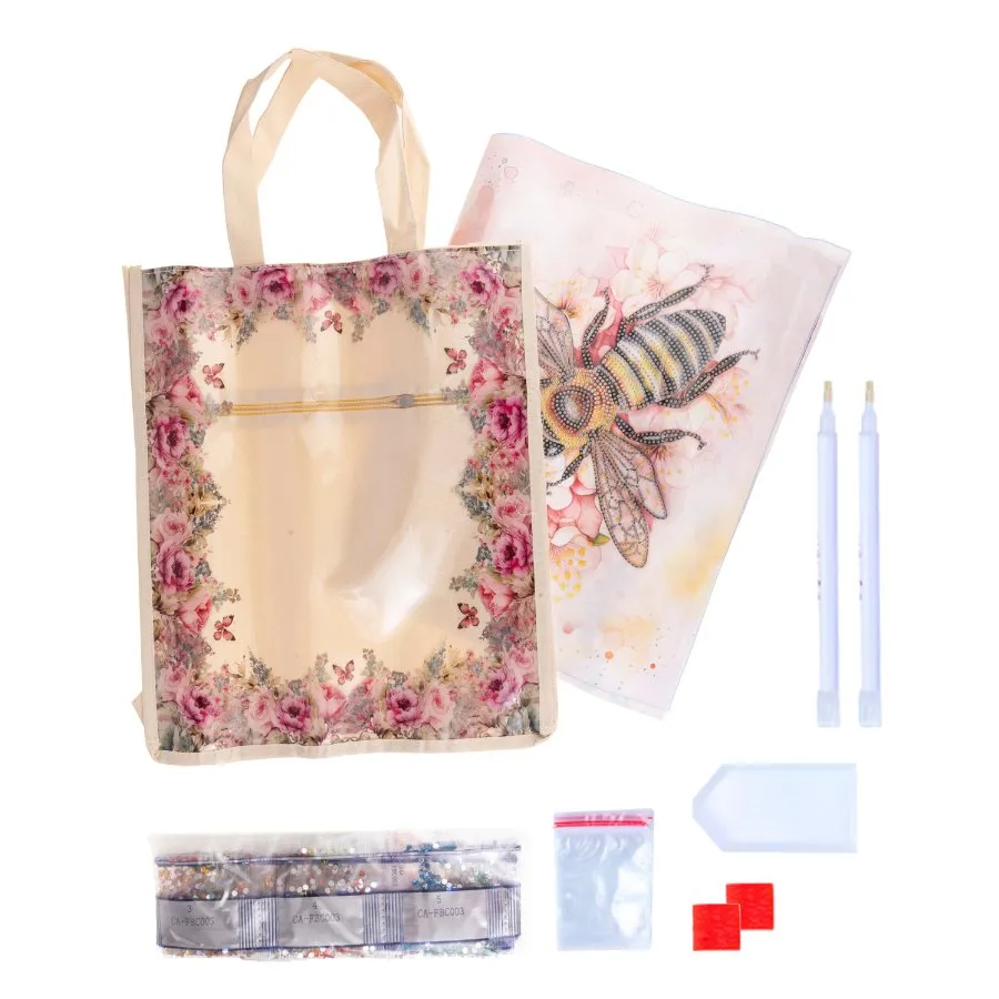 Crystal Art Interchangeable Panel Shopping Bag