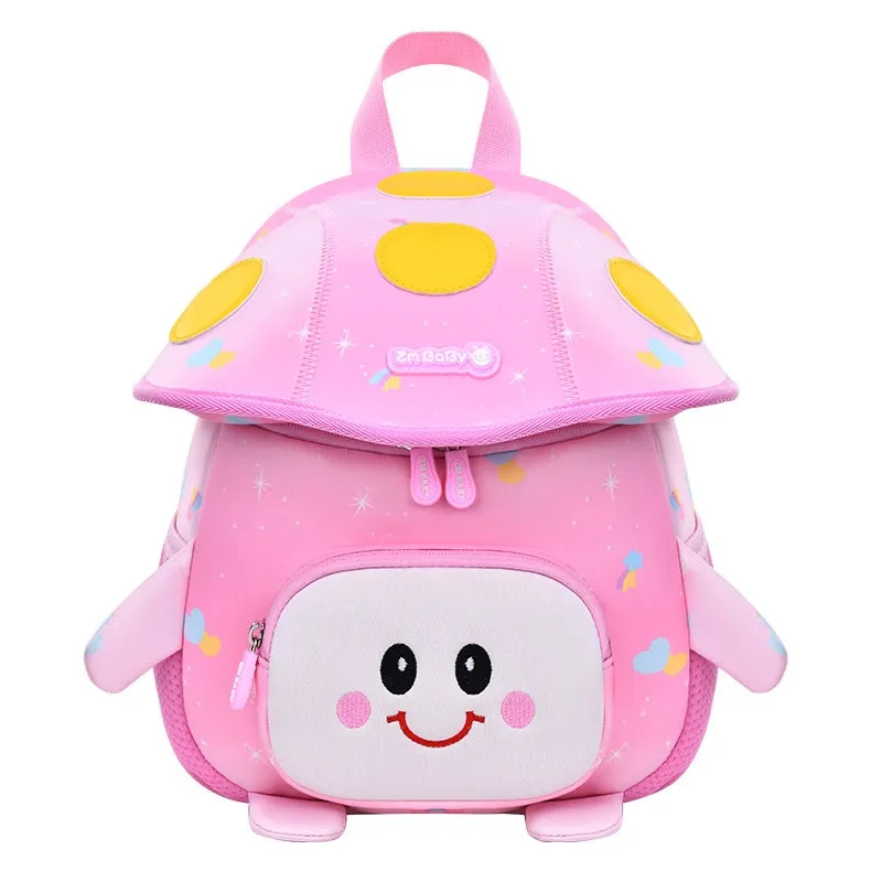 Cute 3D Mushroom Design Backpack for Kids