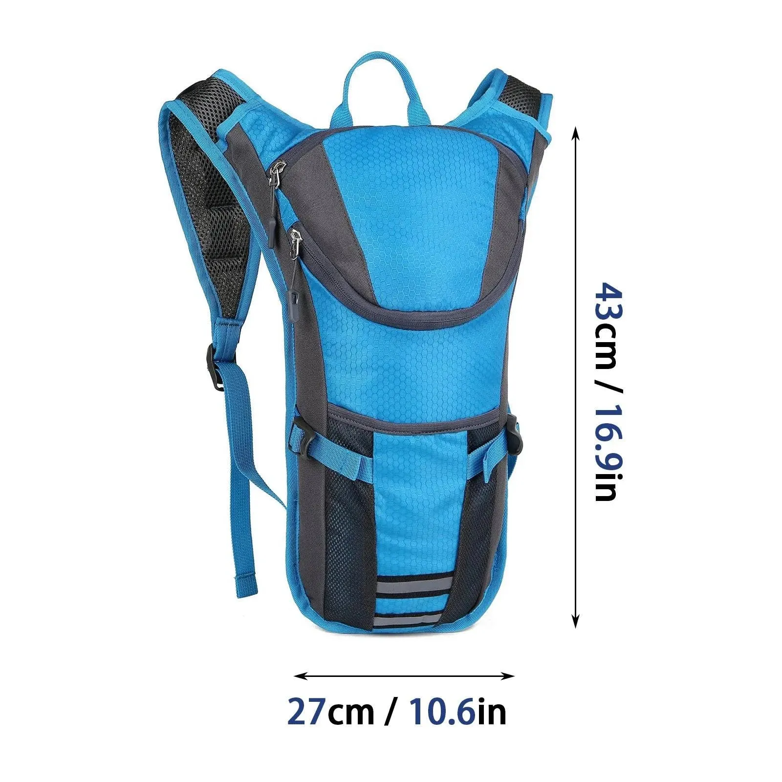 Cycling Hydration Backpack Nylon Hiking Backpack Outdoor Water Bladder Backpack for Biking Running Mountaineering