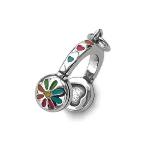 D1966 Headphone Flower Pendant