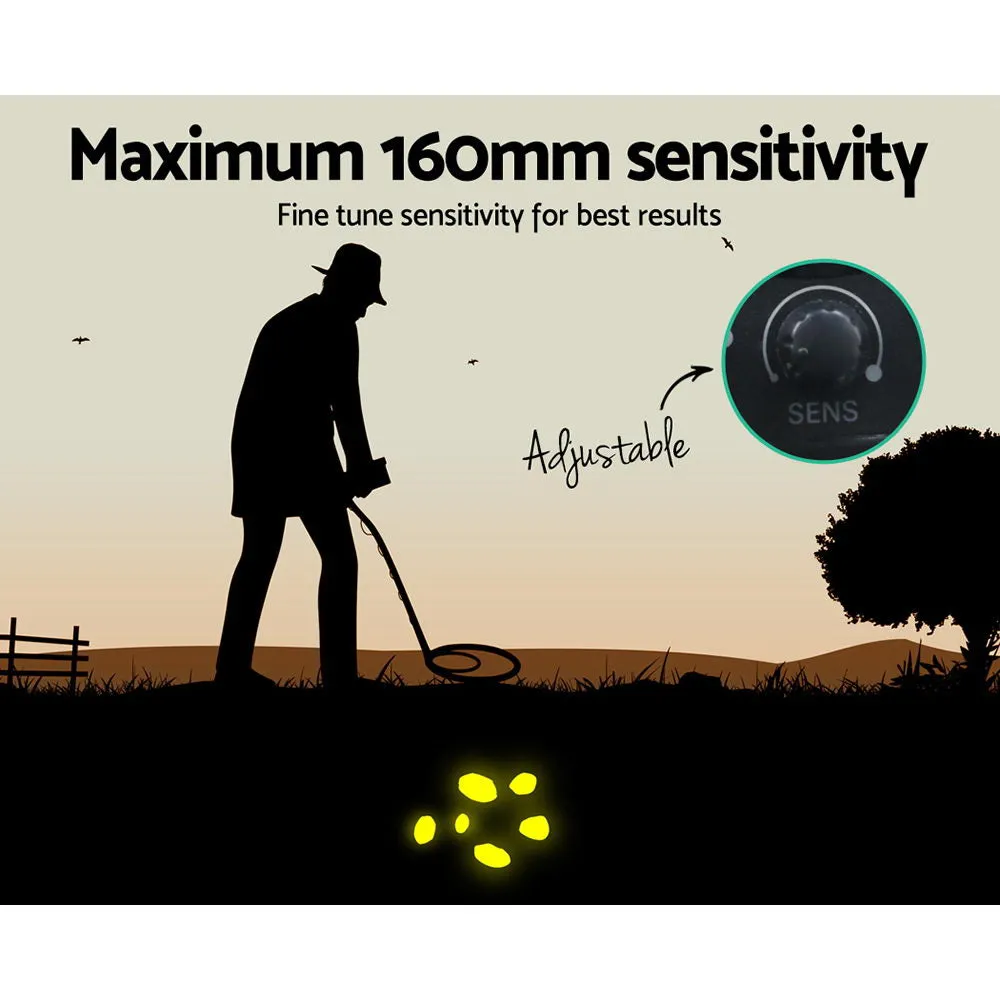 Deep Sensitive Waterproof LED Metal Detector with Headphones