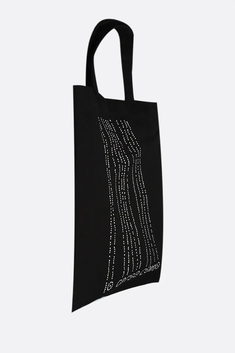 Dots canvas shopping bag