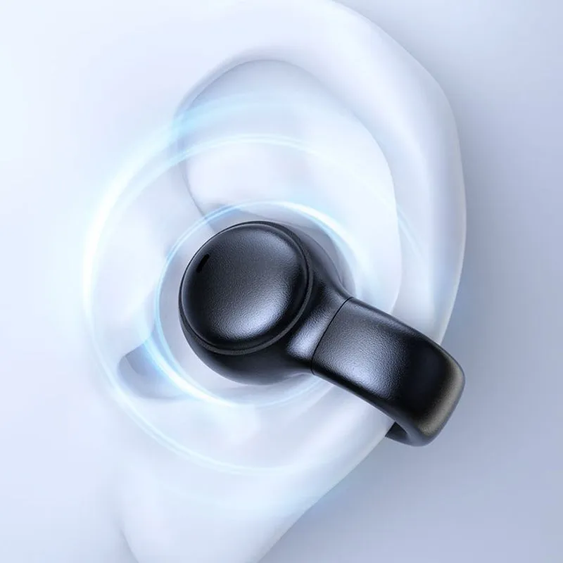 Ear Hanging Design Long Battery Life Wireless Headphones- USB Rechargeable