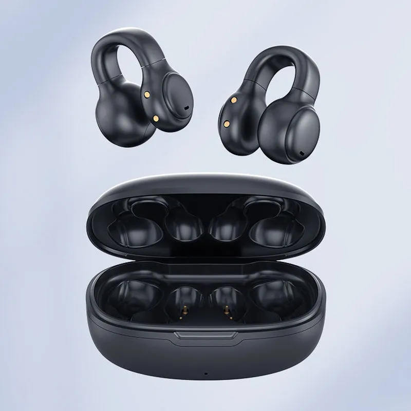 Ear Hanging Design Long Battery Life Wireless Headphones- USB Rechargeable