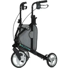 Elenker EKYF9006BK 3 Wheel Foldable Rollator Walker, Black