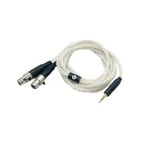 Elvas Mini XLR to 2.5mm Balanced 8-core OFC Silver Headphone Cable