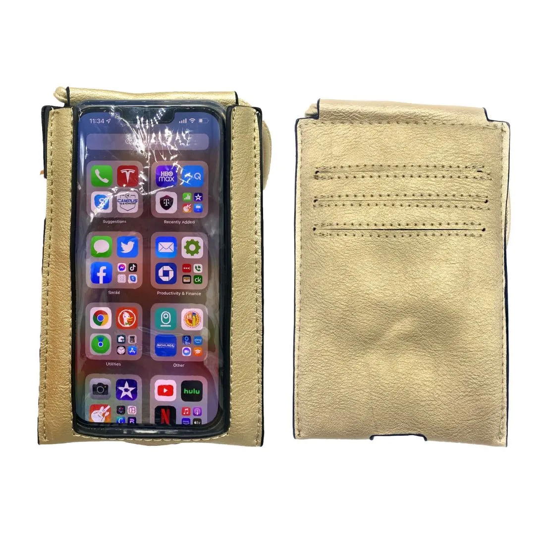 Empire Cove Cell Phone Crossbody Bags Touchscreen Clear Window Wallet Pouch Purse