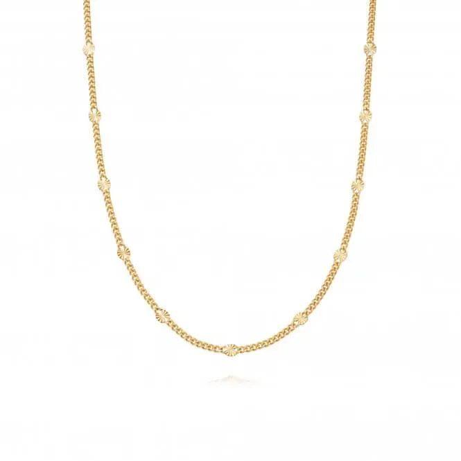 Estee Lalonde Sunburst Chain 18ct Gold Plated Necklace ELN10_GP